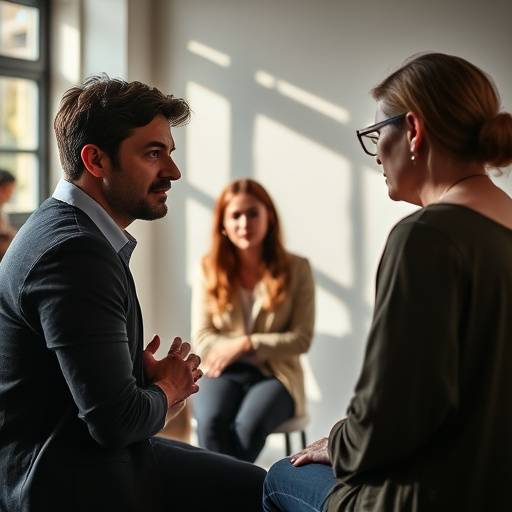 Een groep acteurs tijdens een performance coaching sessie met Maria de Vries.