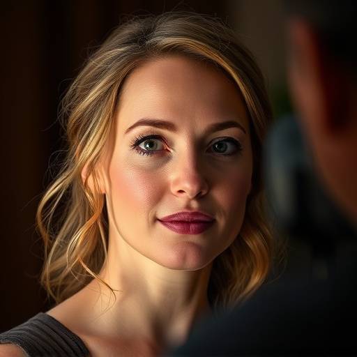 Lisa Smit tijdens een auditie voor een nieuwe televisieserie.