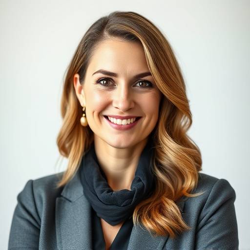 Portret van Lisa Smit, Personal Branding Specialist bij Visie & Vertolking, zelfverzekerd en professioneel.